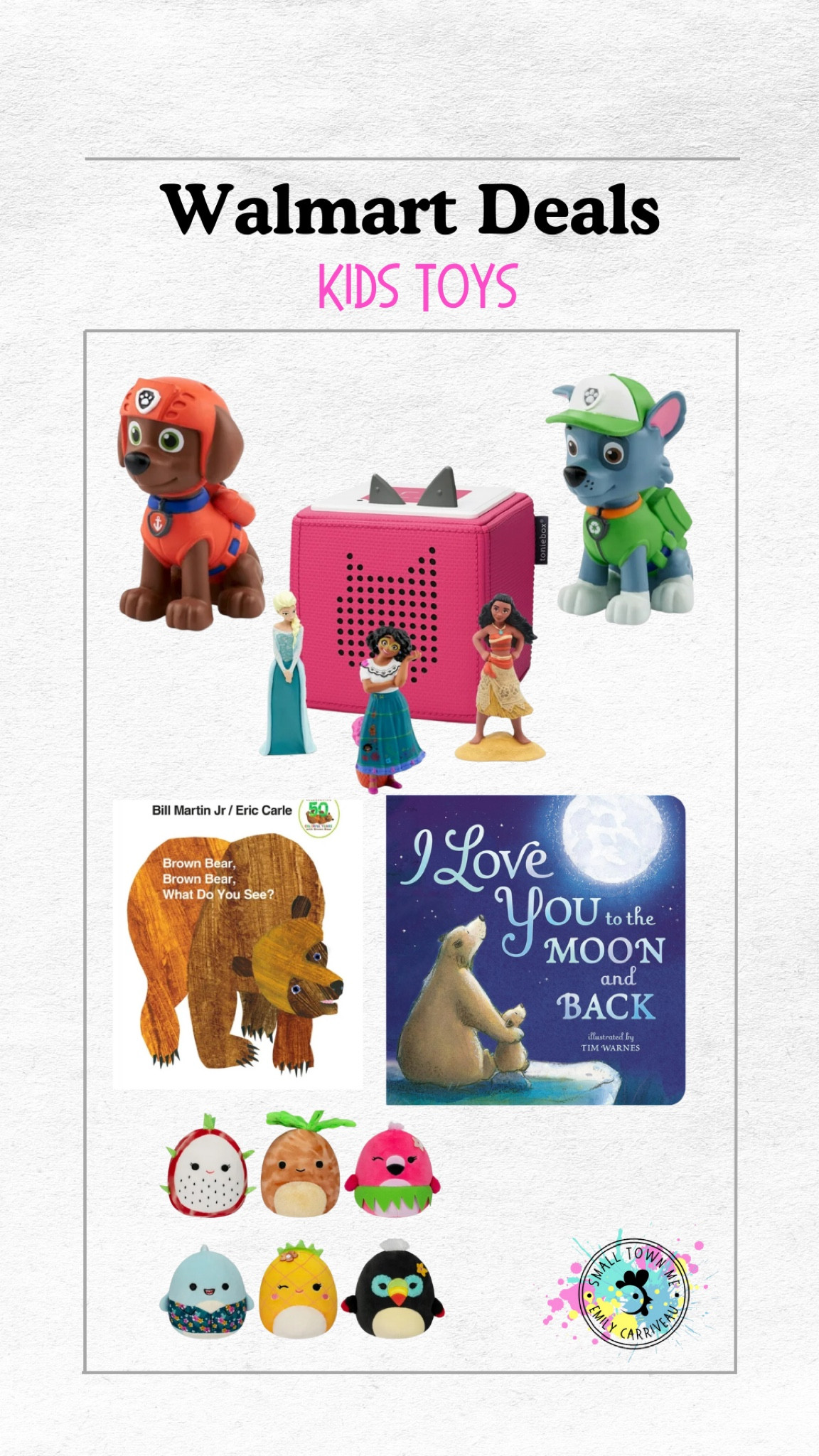 Kids toys from Walmart! Books are always a great gift. Tonies are apparently very popular with the kids these days. Also these mini squishmallows are too cute! 

#LTKKids #LTKSaleAlert #LTKGiftGuide
