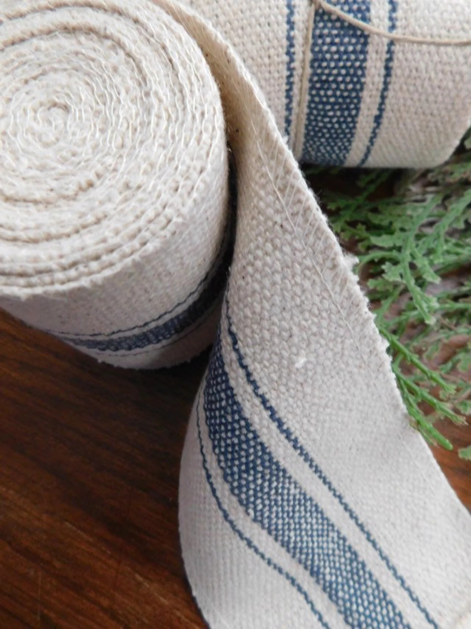 Grain Sack Striped Ribbon  Striped Garland  Farmhouse Ribbon | Etsy | Etsy (US)