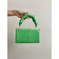 Small Handbag With Strap, Green Clutch Bag Purse For Woman, Faux Leather | Etsy (US)