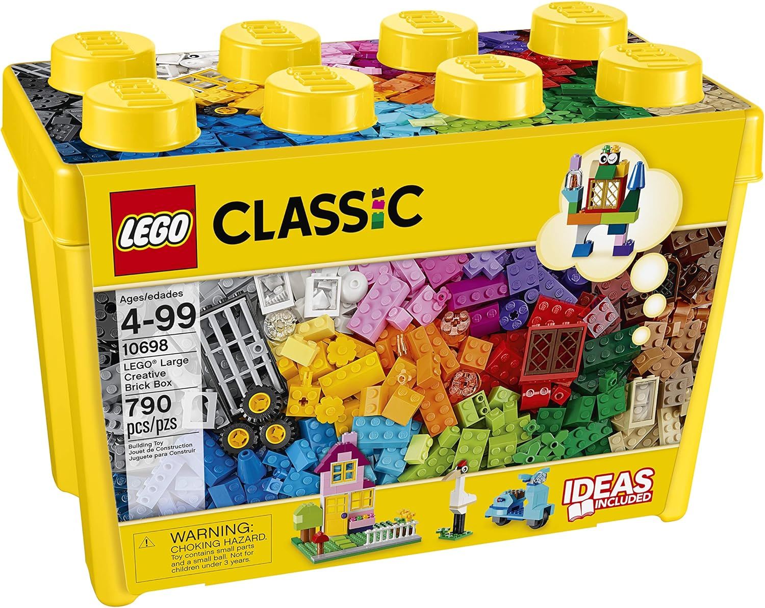 LEGO Classic Large Creative Brick Box 10698 Building Toy Set for Kids, Boys, and Girls Ages 4-99 ... | Amazon (US)