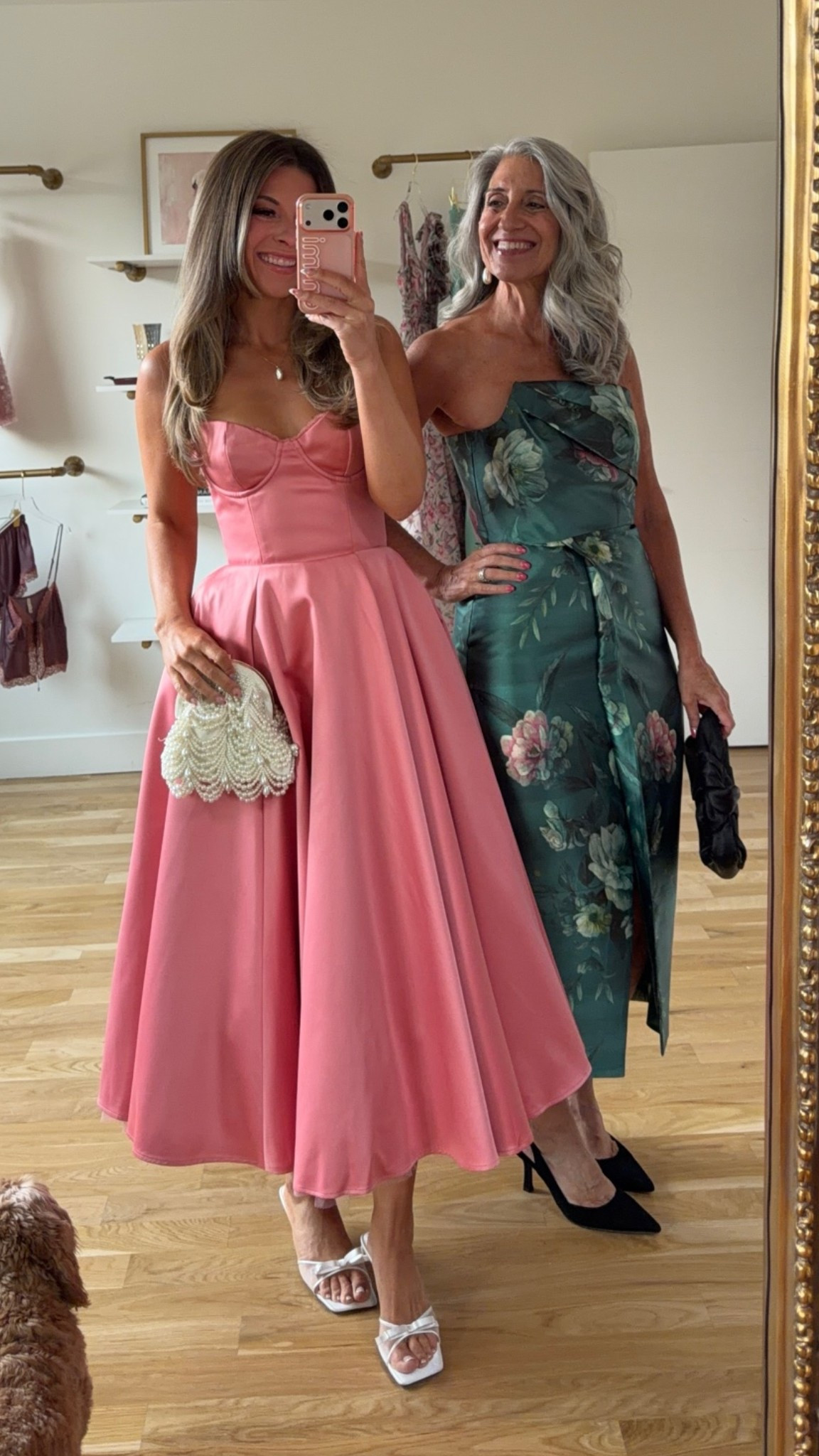 💙 Mini Me & Me | Wedding Guest | Mother of the Bride | Mother of the Groom | Rehearsal Dinner Dresses

A blush pink bustier midi with a full structured skirt that holds and defines beautifully while the ball skirt moves with total effortless romantic elegance.

A teal and pink floral strapless mikado midi with a structured bodice that holds beautifully and photographs with total garden wedding elegance from every angle.

Save this and share it with a friend who's shopping. 💌

Claudia | 5'4½" | 135 | medium or 6
Emerson | 5'4" | 130 | small or 2

Wedding Guest Dress | Fashion over 50 | Mother of the Bride | Mother of the Groom | Black Tie | Formal Gown | Summer Wedding | Fall Wedding | Tummy Flattering Dresses | Special Occasion

#LTKSeasonal #LTKOver40 #LTKWedding