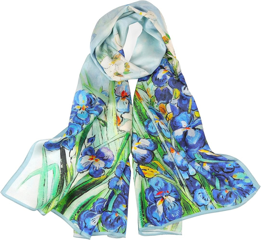 MEISEE 100% Mulberry Silk Long Scarf for Women Large Oblong Sunscreen Shawls Wraps Neck Headscarf... | Amazon (US)