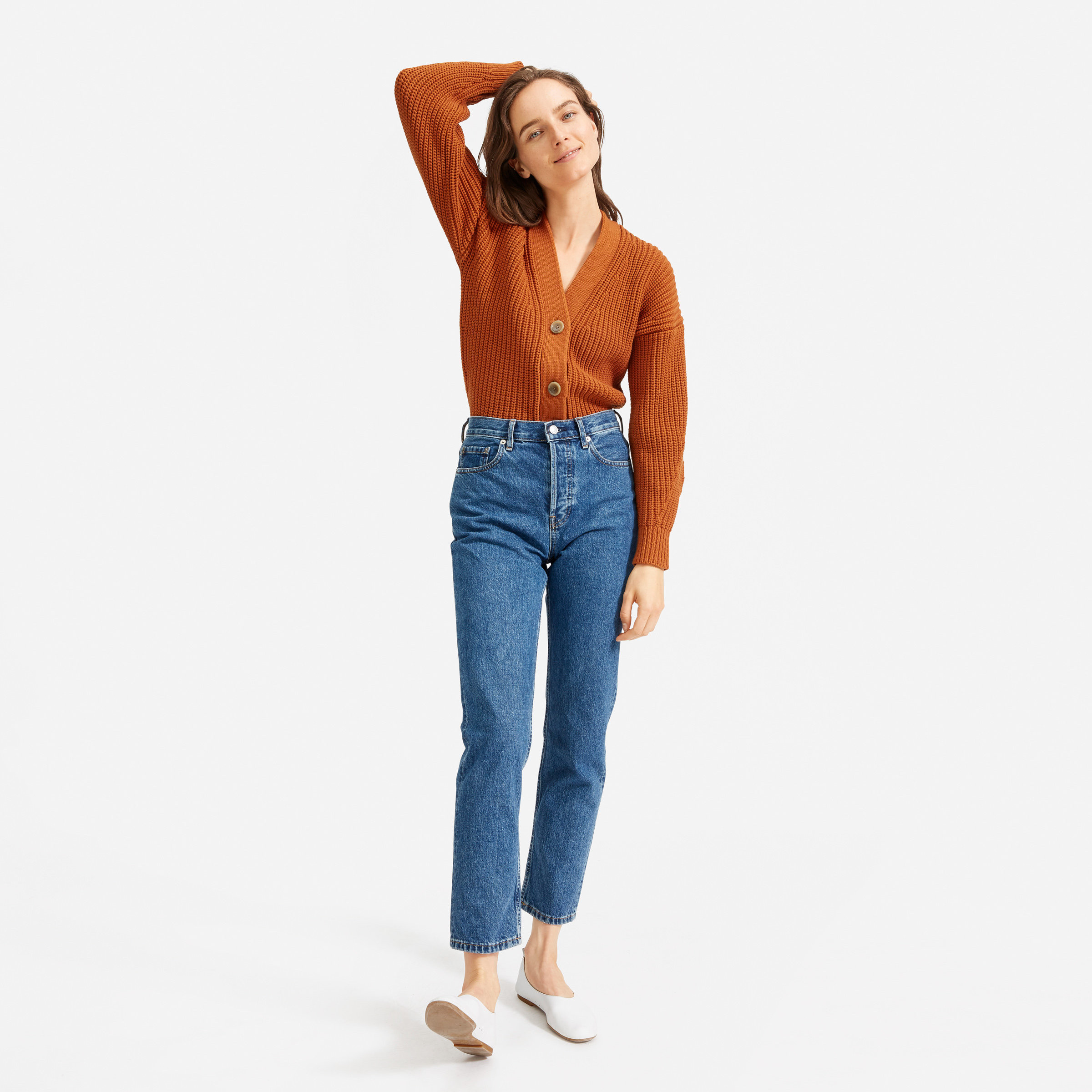 The Texture Cotton Crop Cardigan | Everlane