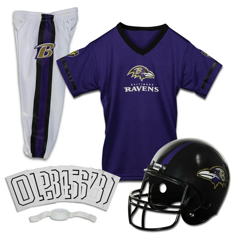 Franklin Sports Baltimore Ravens Kids NFL Uniform Set - Youth NFL Team Jersey, Helmet, Pants + Ap... | Walmart (US)