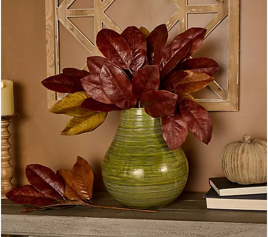 Cozy Cottage by Liz Marie Set of 6 Magnolia Leaf Picks - QVC.com | QVC