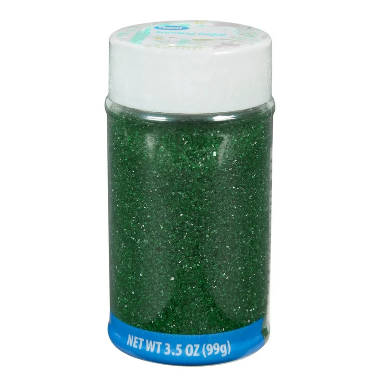 Great Value Dark Green Sanding Sugar Sprinkles, 3.5 oz. - Walmart.com | Walmart (US)