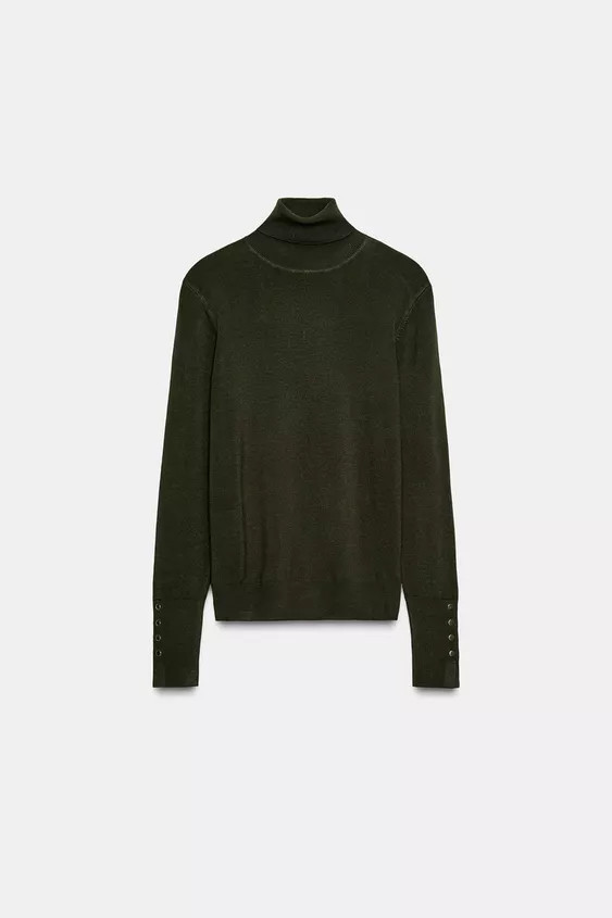 BASIC PLAIN KNIT JUMPER | Zara US