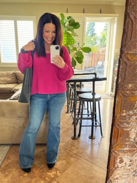 It’s finally February! I’ll be wearing all the pink for the next few weeks! This chenille sweater is so soft and cozy, I love it! My flare jeans come in 4 lengths. I’m wearing the short length in 27, I also have them in extra short length for when I wear flats. 

Petite style
Pink sweater
Mom style 

#LTKfindsunder100 #LTKstyletip #LTKover40
