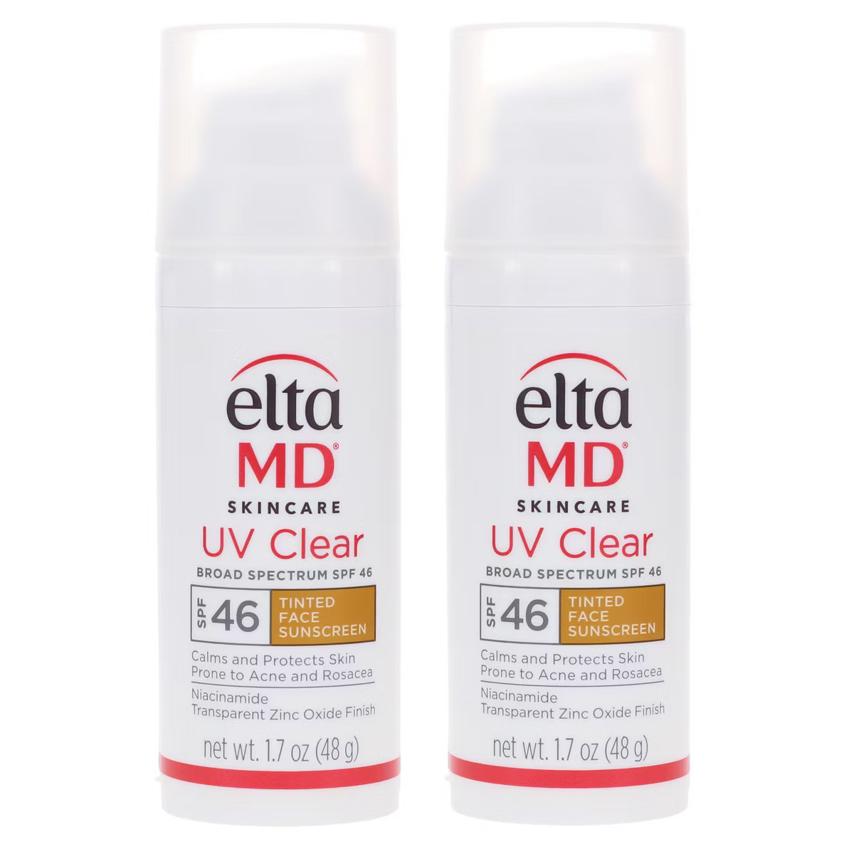 EltaMD UV Clear Broad Spectrum SPF 46 Tinted Face Sunscreen 1.7 oz 2 Pack | Target