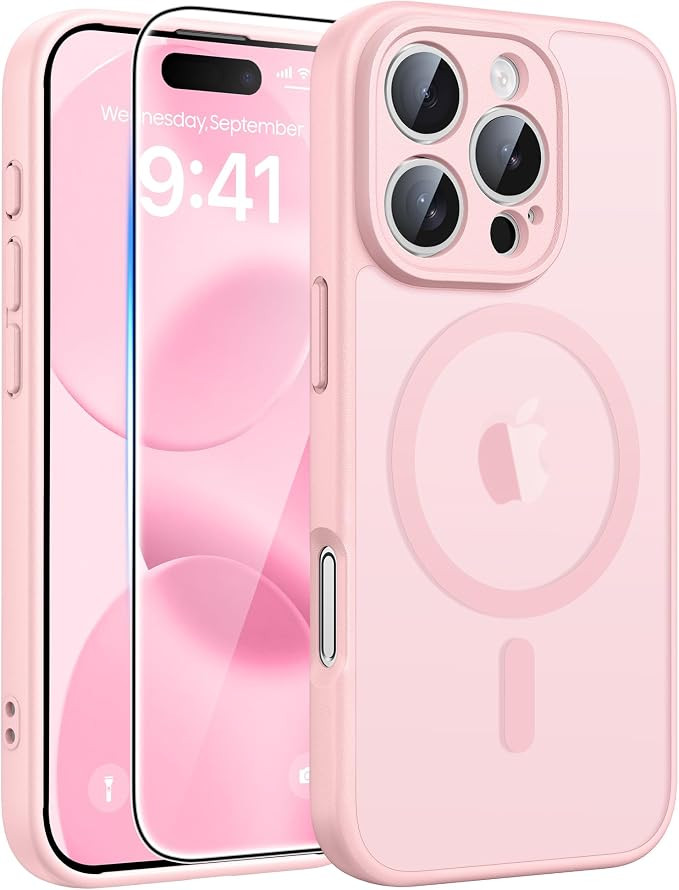 FNTCASE for iPhone 16 Pro Max Case: [Compatible with Magsafe] Translucent Matte Cases with [Full ... | Amazon (US)