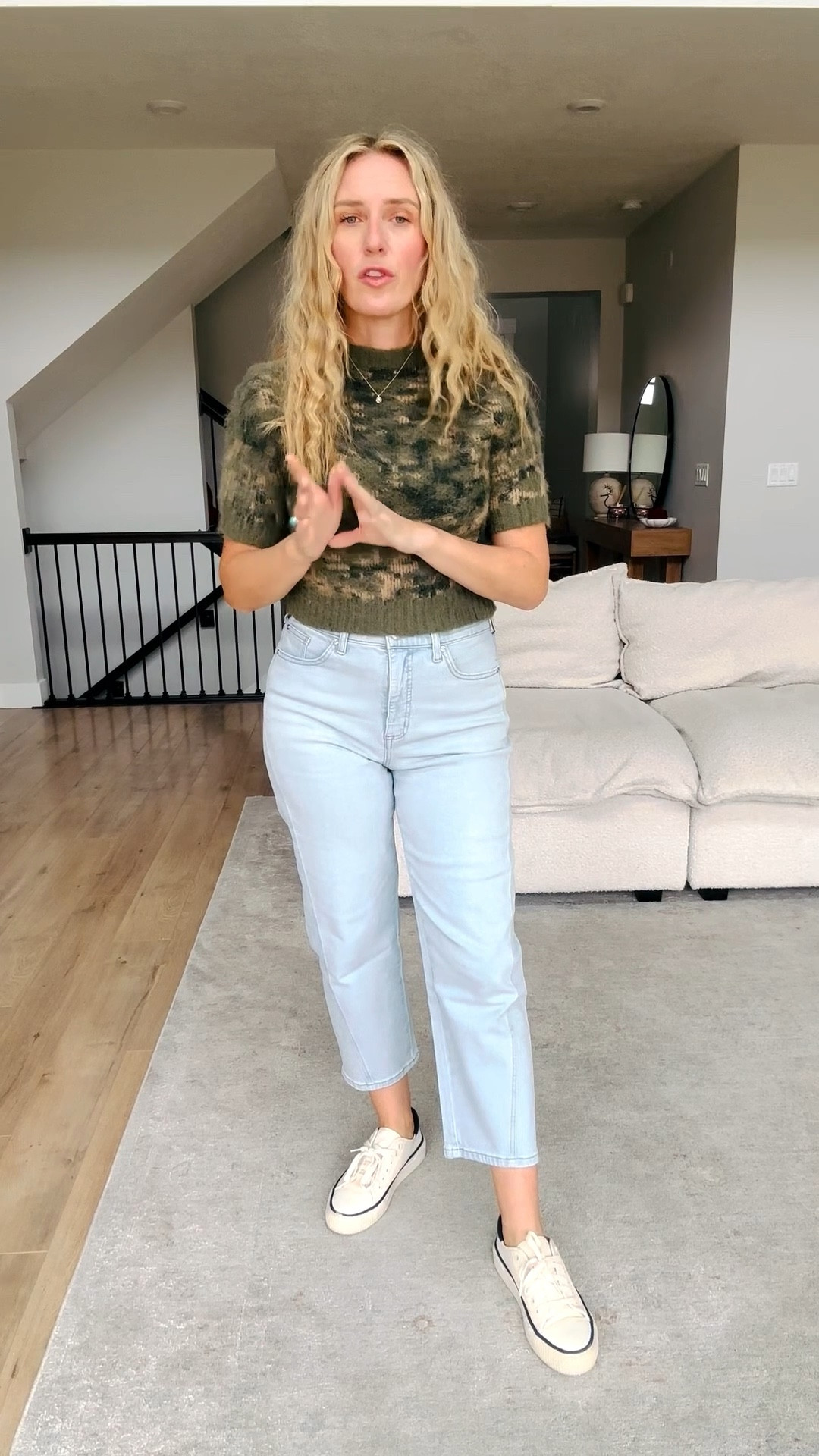 The viral $14 Walmart jeans are officially on rollback and they are SO flattering. They’re a barrel-cut denim with great stretch, run true to size, and I’m wearing my usual size 6. These look like designer denim but at a budget-friendly price point.

I paired them with my best-selling fuzzy short-sleeve sweater (wearing a medium) and my everyday sneakers that just dropped to only $20 on clearance. Linking everything plus sizing details and outfit ideas for easy fall styling.

#ltkfashion #ltkwalmartfinds #walmartfashion #ltkdenim #affordablefashion #falloutfitideas #momstyle #budgetfriendlystyle #walmartdenim #clearancefinds #falloutfits

#LTKTall #LTKSaleAlert #LTKMidsize