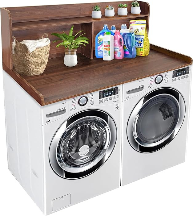 Royxen Laundry Countertop with 20" Shelf Universal Fit, Washer and Dryer Countertop with Storage ... | Amazon (US)
