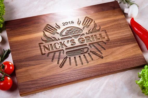 Dad gift - Personalized Cutting Board, Fathers day gift, Grilling Lover Gift, Grill Gift for Him,... | Etsy (US)