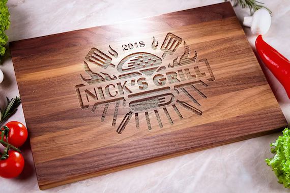 Dad gift - Personalized Cutting Board, Fathers day gift, Grilling Lover Gift, Grill Gift for Him,... | Etsy (US)