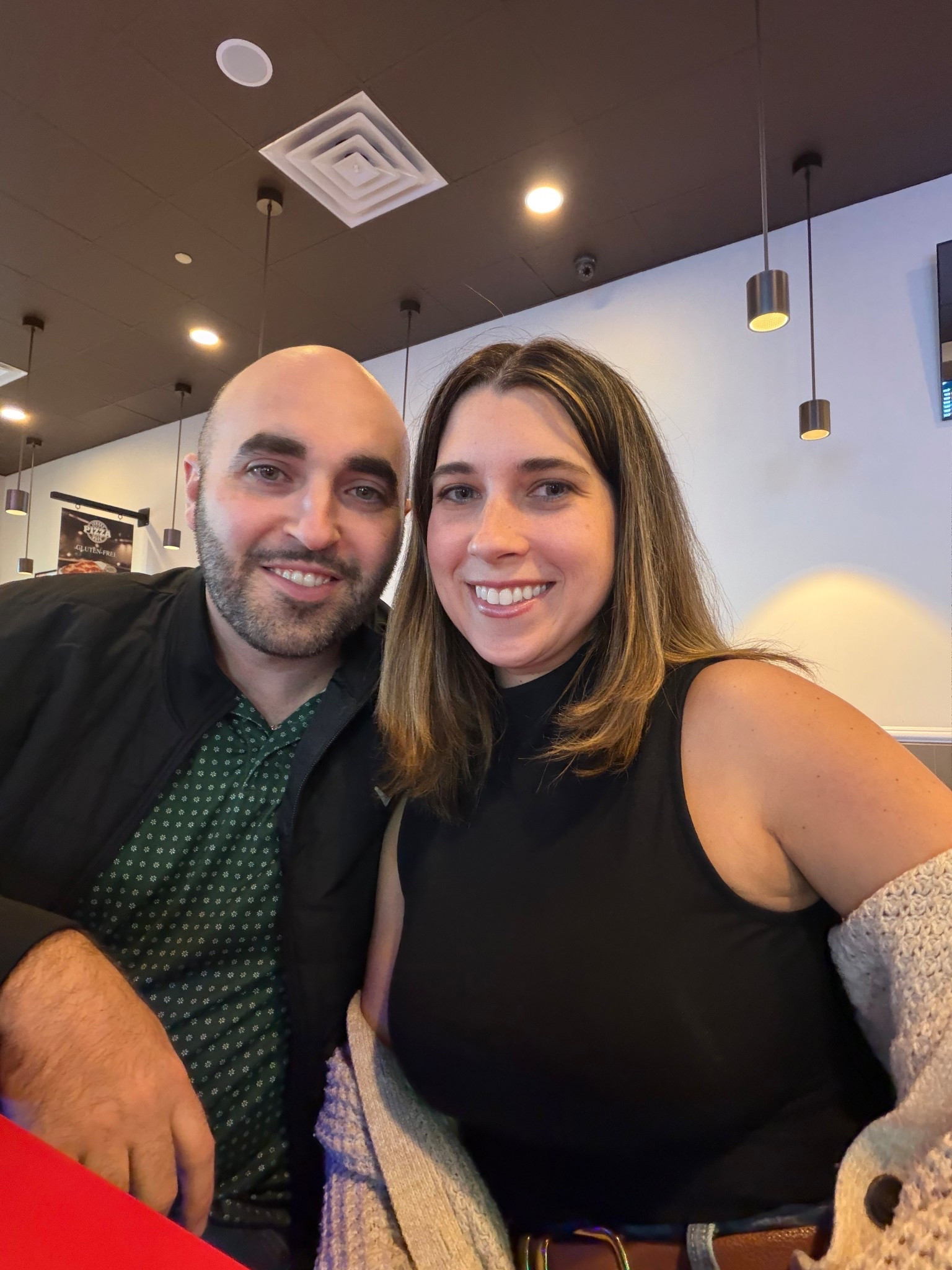 mom & dad first date night out since baby was born! top is a mock neck from Zara, but I am unable to link it. Wearing size large, definitely size up one￼

#LTKgrwm #LTKmomlife #LTKMidsize