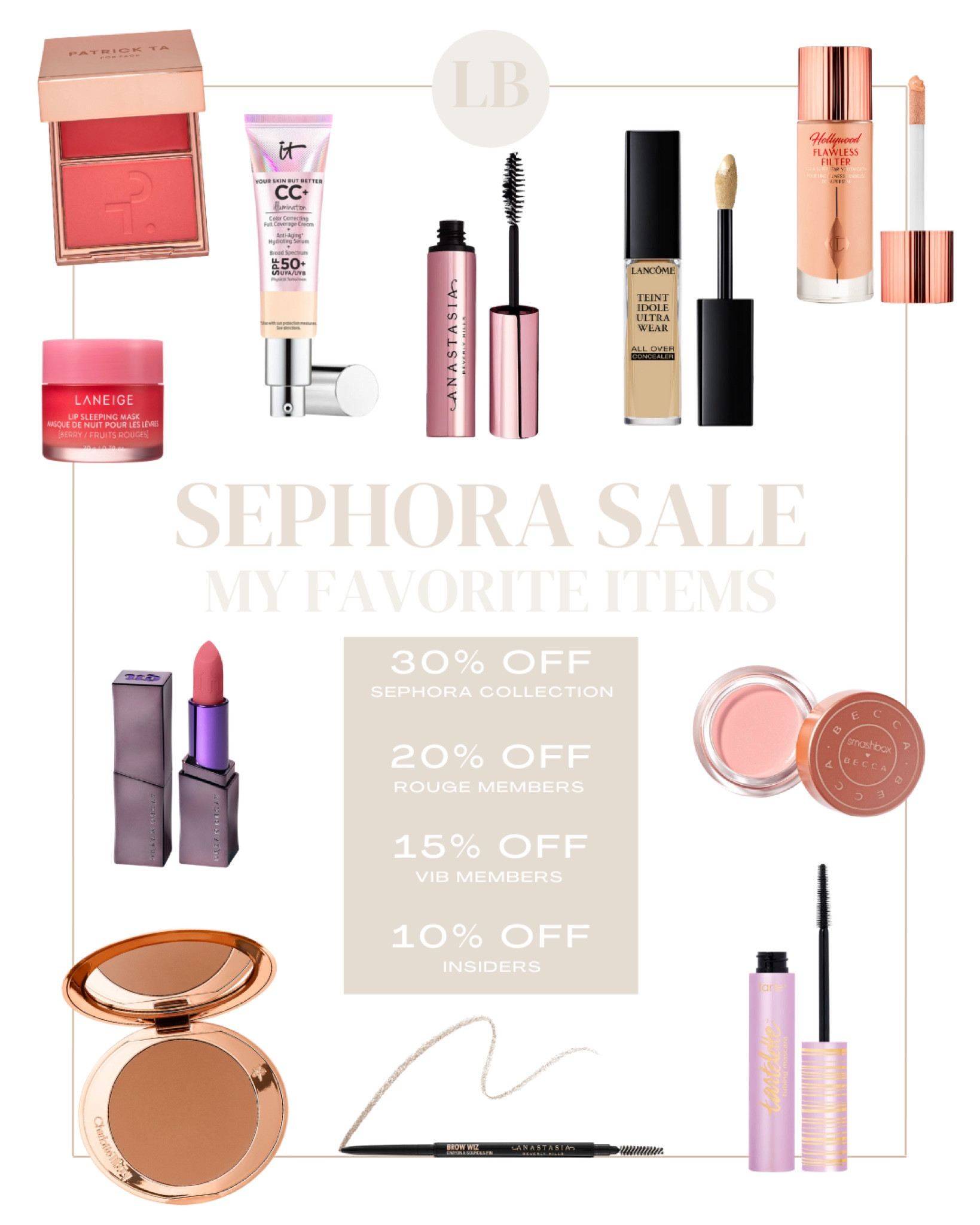 The Sephora sale opens today for Sephora Collection items and Rouge members! Everyone else can shop starting the 18th 
