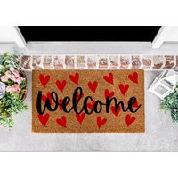 Valentines Day Decor, Doormat, Welcome Mat, Heart Door Winter Gift, Hearts | Etsy (US)