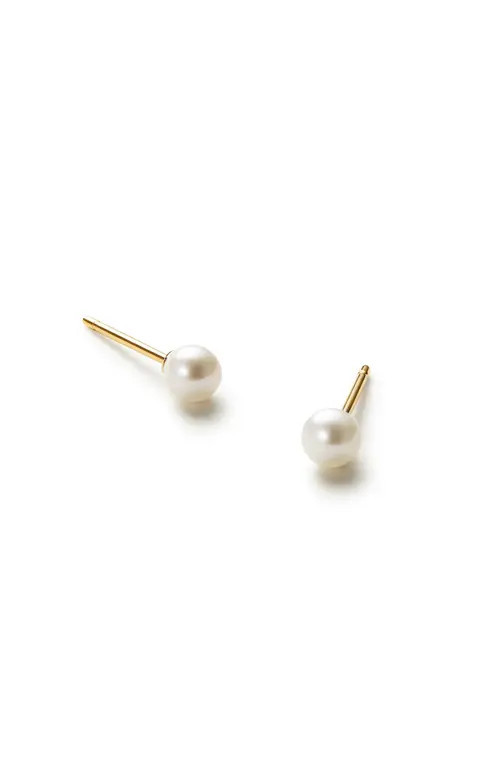 Ana Luisa Pearl Stud Earrings - Gold Pearl Studs at Nordstrom, Size Small | Nordstrom