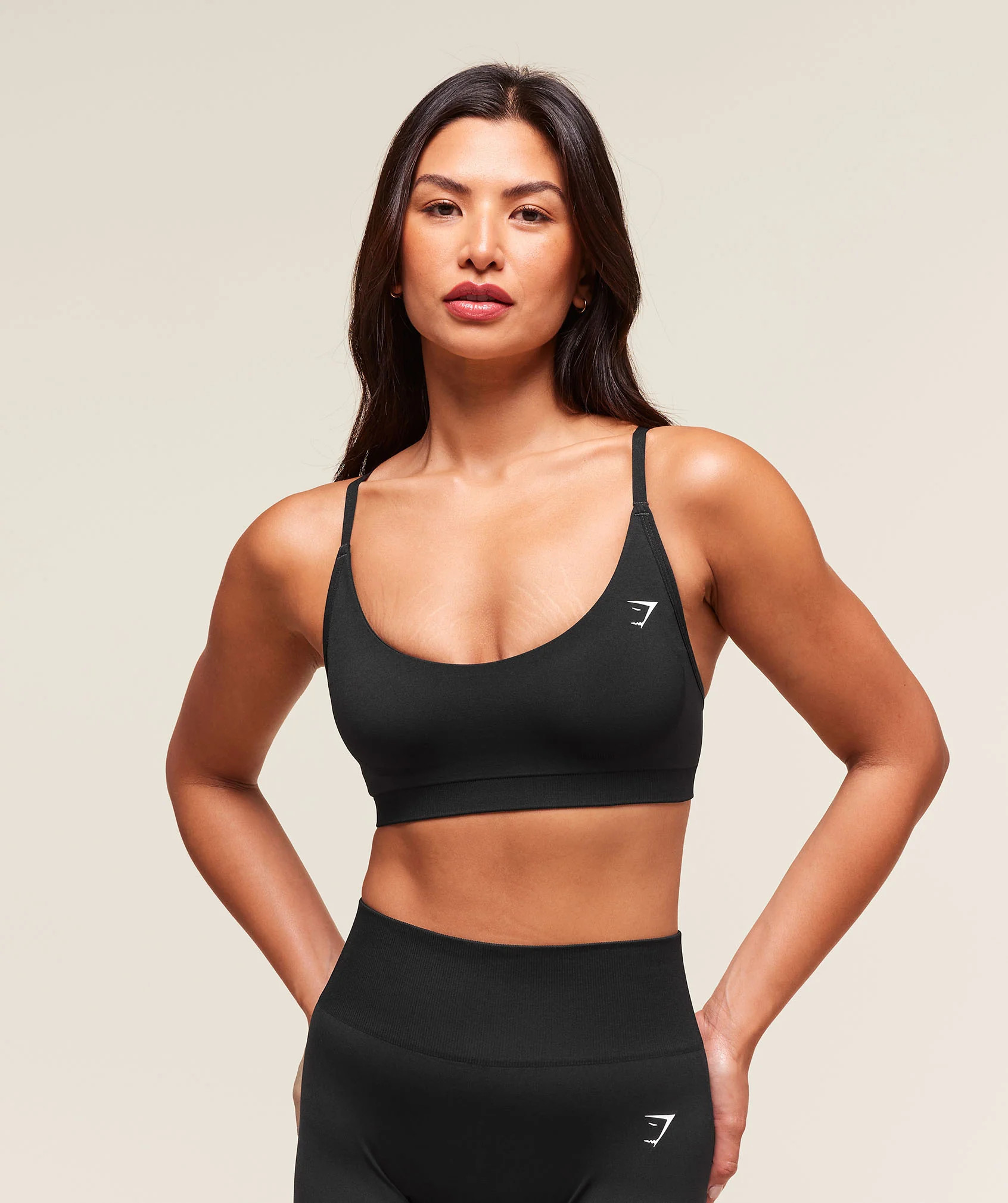 Gymshark Everyday Seamless Racerback Sports Bra - Black | Gymshark US