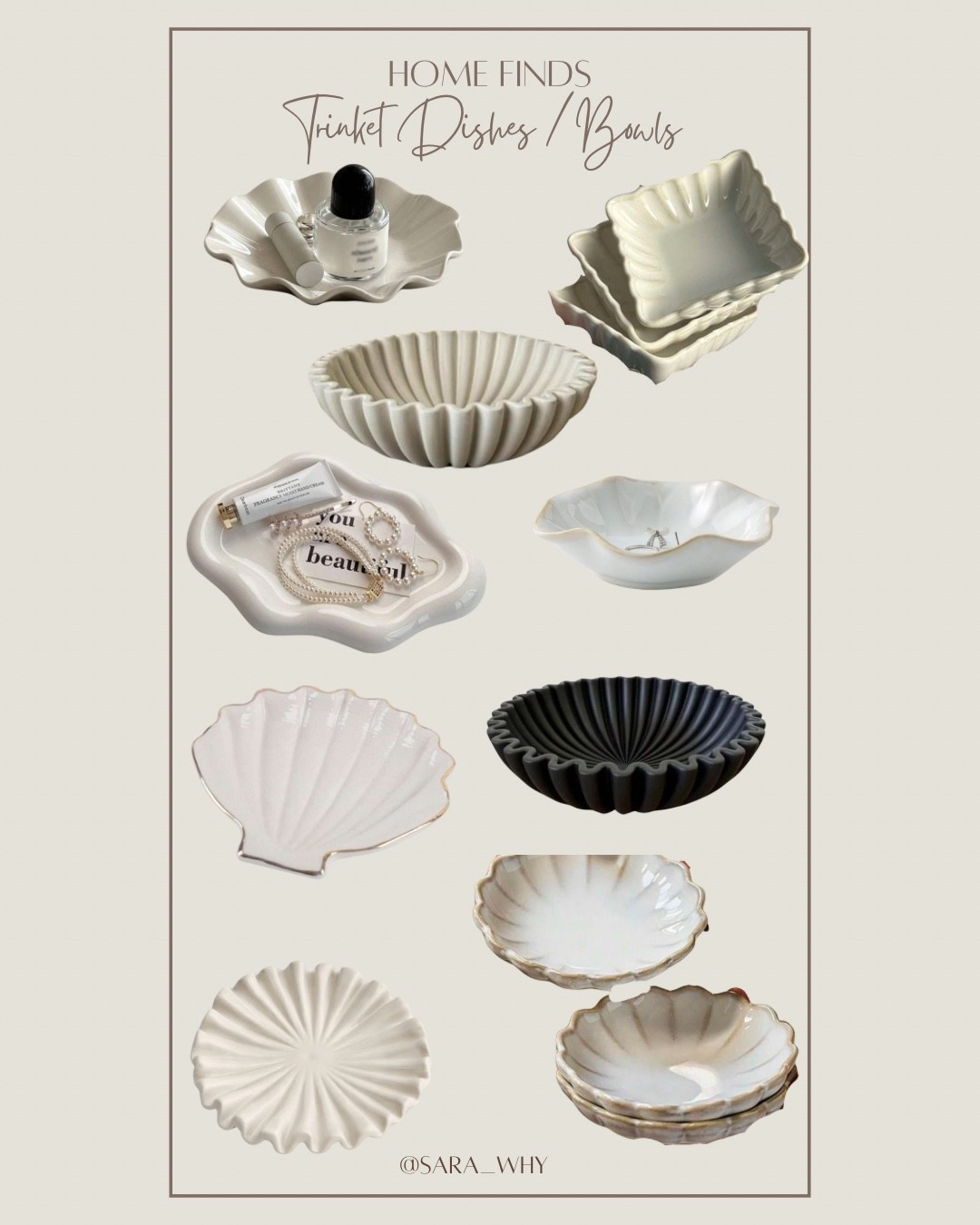 Elevate your bedside table, bathroom vanity or dresser with these pretty trinket plates & bowls - perfect to hold your jewellery, perfumes, hair clips etc.:: 

#LTKaustralia #LTKhome