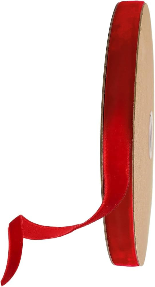 Samtband | 3/8 Zoll Kunsthandwerksband Aus Rotem Samt | 25 Yards Rote Samtschleifen | Dünnes Sam... | Amazon (DE)