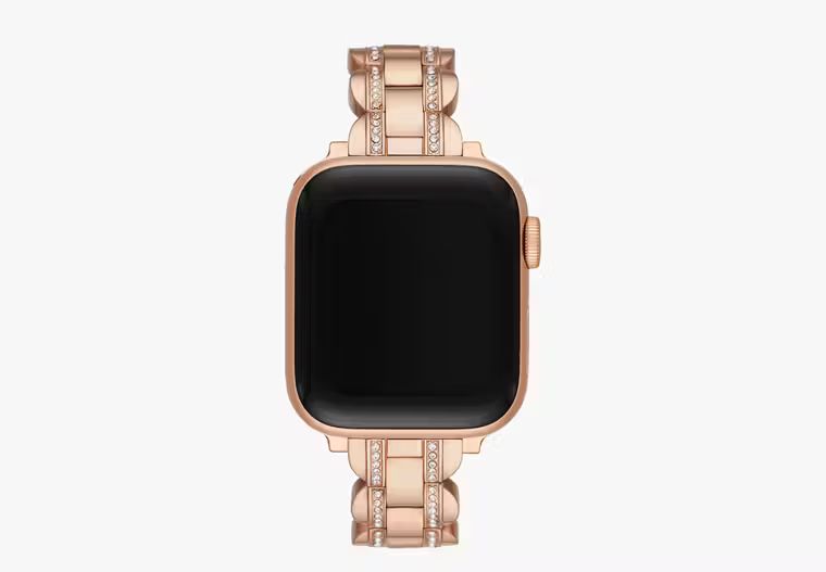 Rose Gold Pavé Scallop Link Band For Apple Watch® | Kate Spade (US)