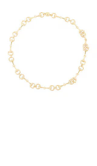 The Horsebit Necklace in Gold | Revolve Clothing (Global)