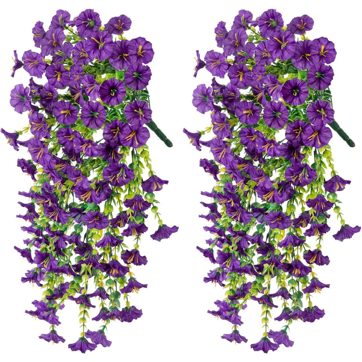 2Pcs Morning Glory Eucalyptus Hanging Flowers | Wayfair North America