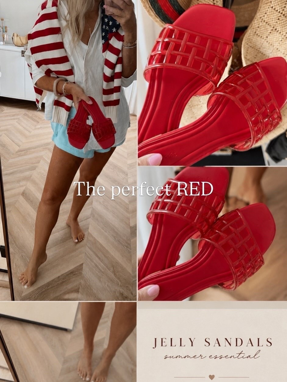 Loving these jelly flats in the perfect RED! ♥️🇺🇸

#LTKootd #LTKSaleAlert #LTKgrwm