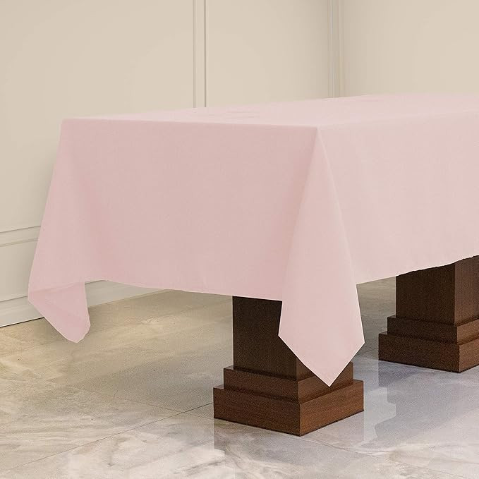 Kadut Rectangle Tablecloth (70 x 120 Inch) Pink Rectangular Table Cloth for 6 or 8 Foot Table | H... | Amazon (US)