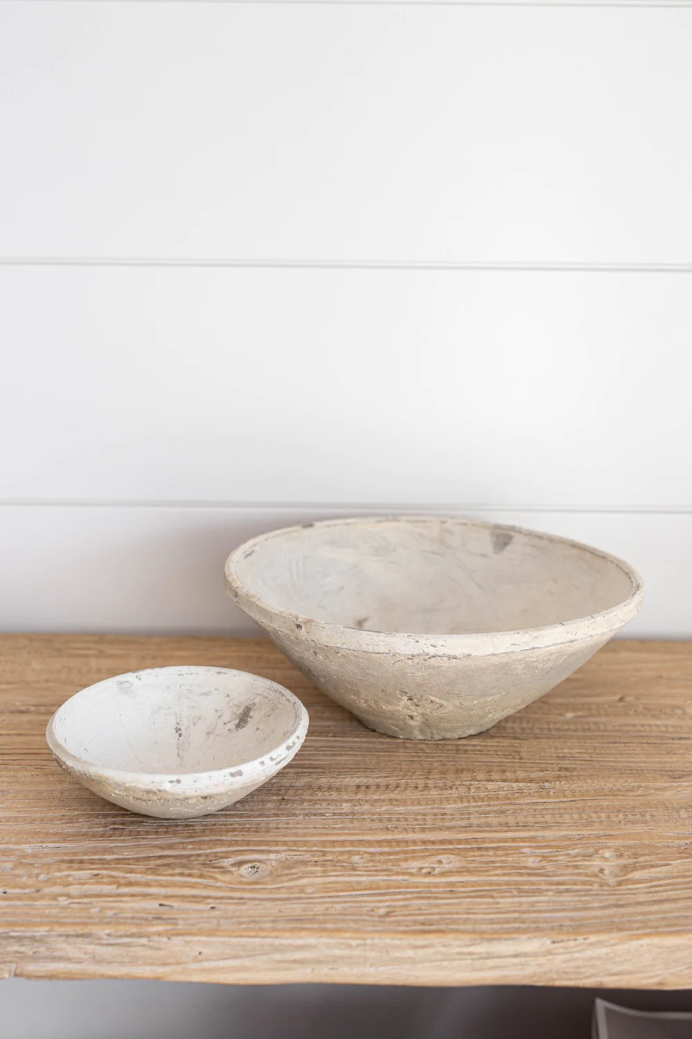 Rustic Whitestone Terra Cotta Bowl Medium | Luxe B Co