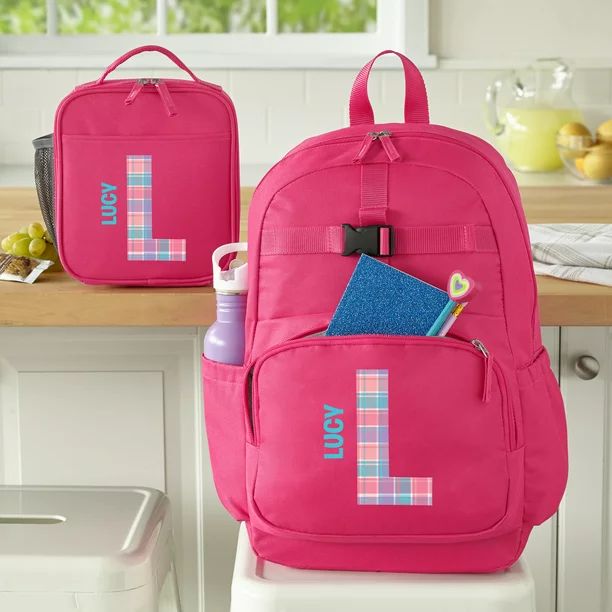 Personalized Pretty Pattern Pink Backpack - Available in 3 Patterns | Walmart (US)