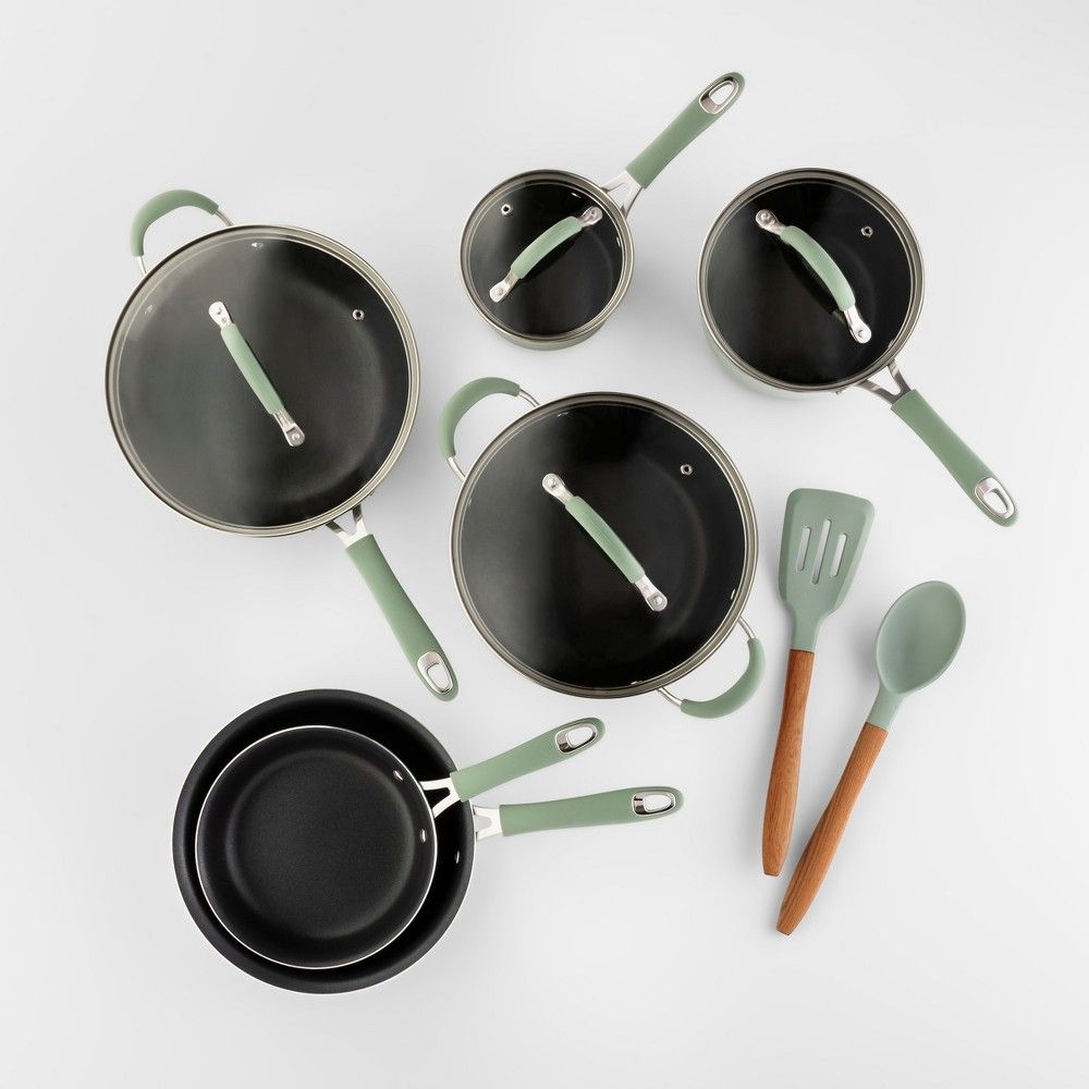 Cravings by Chrissy Teigen 12pc Aluminum Cookware Set Green | Target