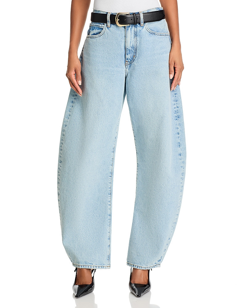 Frame The Bubble High Rise Barrel Leg Jeans | Bloomingdale's (US)