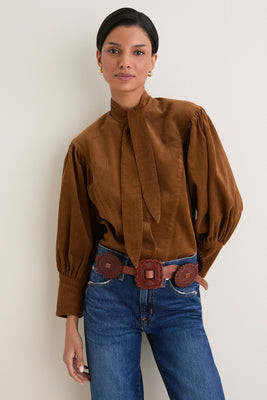 Khaki Brown Odessa Shirt | Tuckernuck (US)