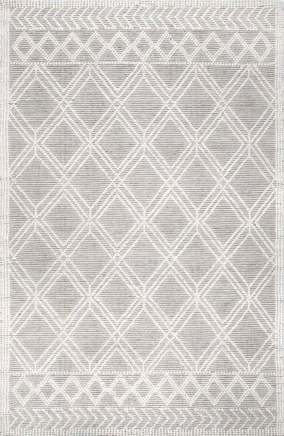 Beige Argyle Trellis Area Rug | Rugs USA