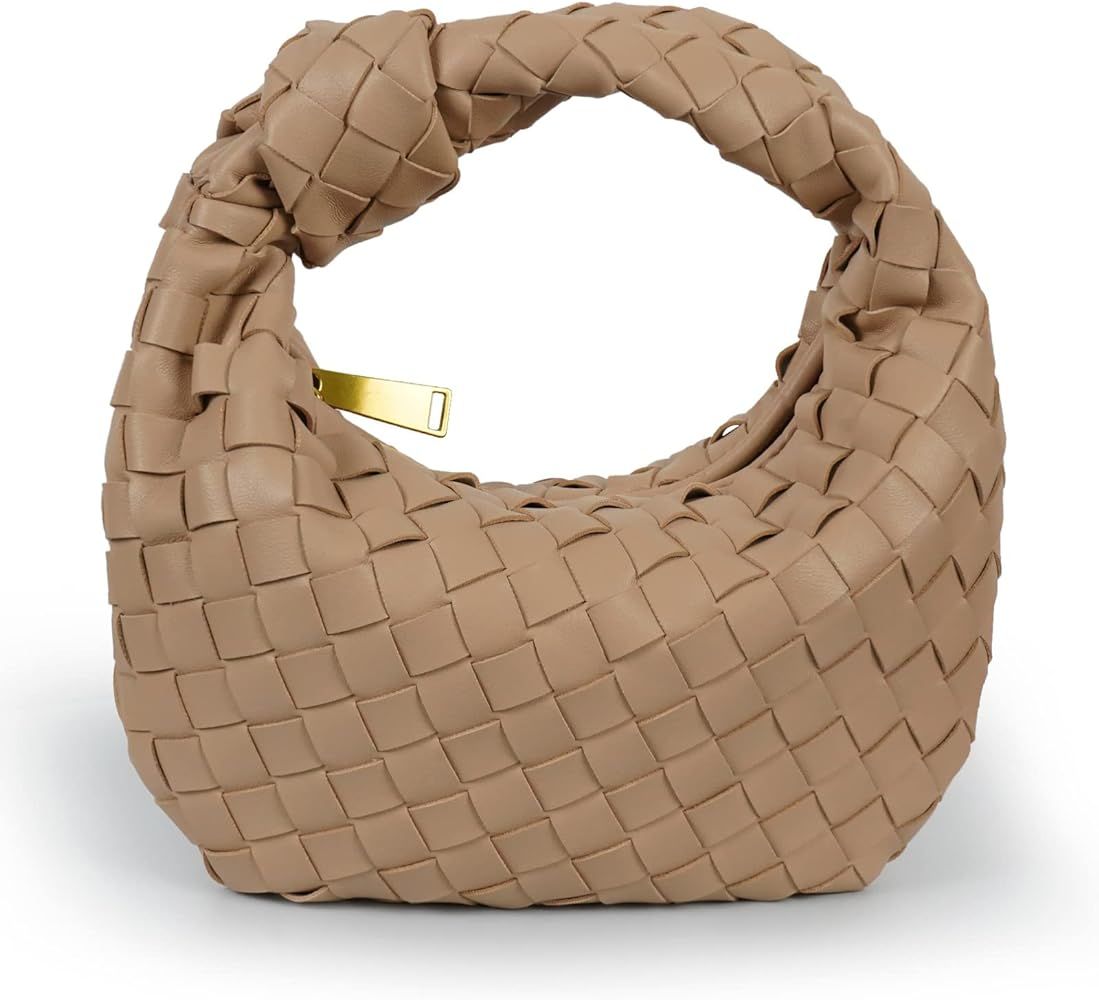 Women'S Shoulder Bags Mini Hobo Tote Leather Braided Fashion Purses Ladies Handbags | Amazon (US)