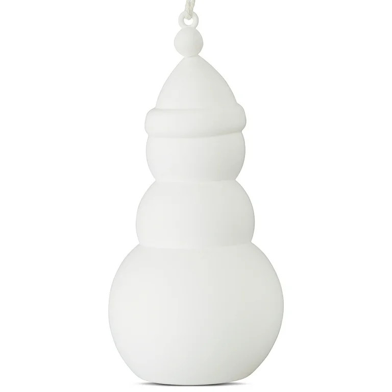 White Snowman Christmas Ornament, 6", by Holiday Time | Walmart (US)