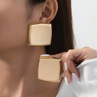 DGIDDK Stainless Steel Earrings Exaggerated Geometric Large Square Earrings Women's Fashion New Jewelry Gifts Beach Vacation | AliExpress (US)