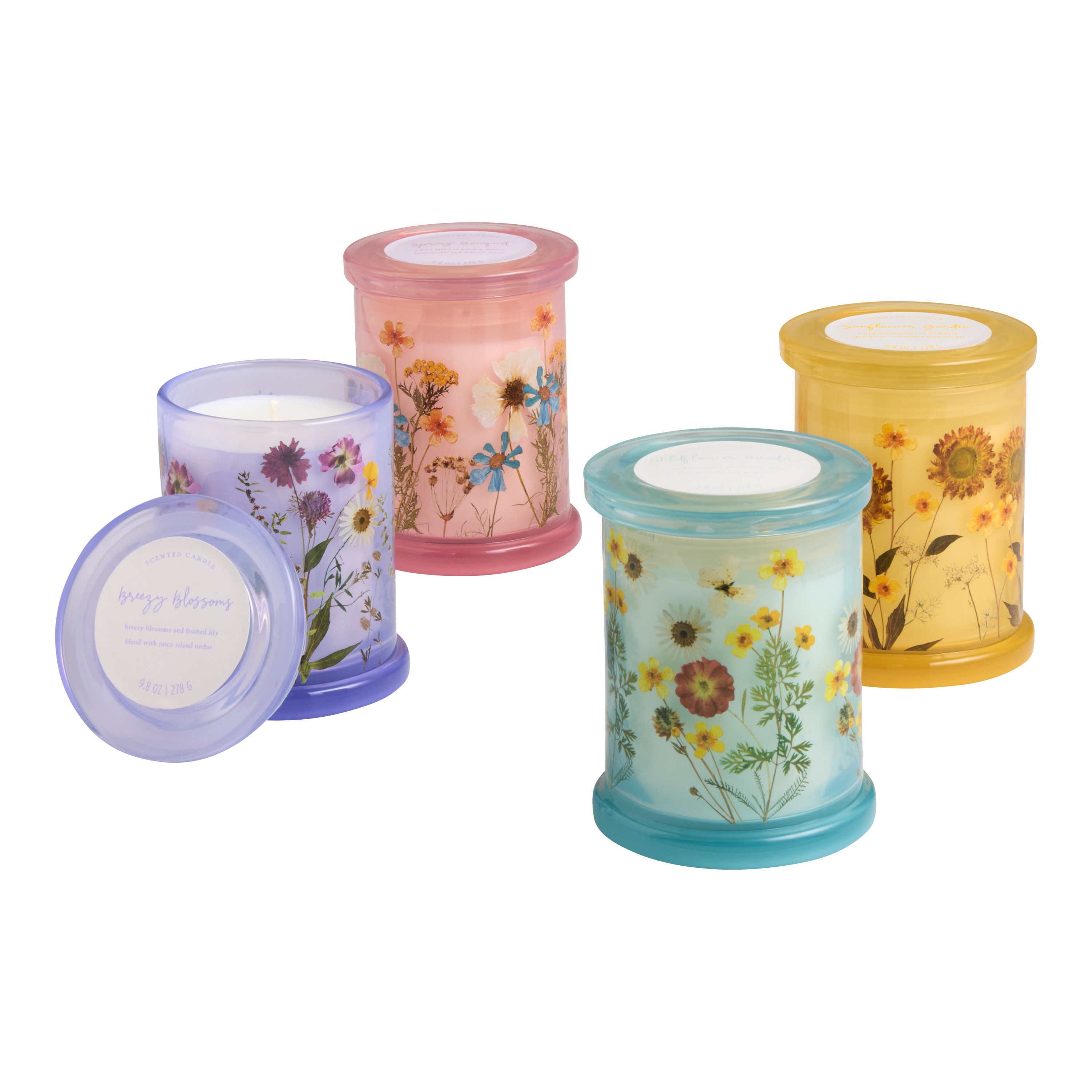 Flower Decal Scented Candle | World Market