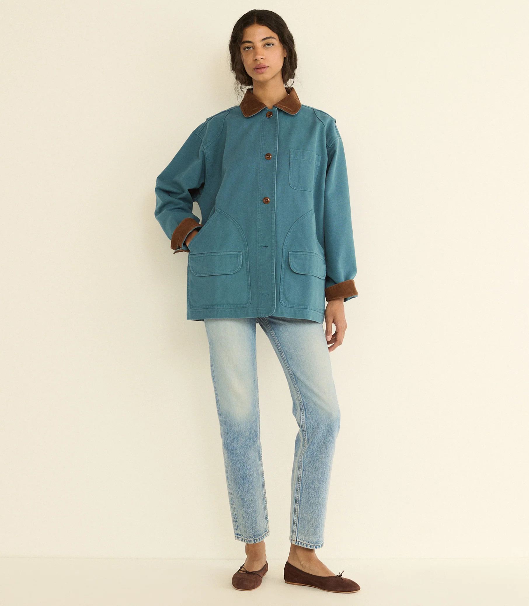 PASCUAL JACKET -- CASPIAN BLUE | DOEN