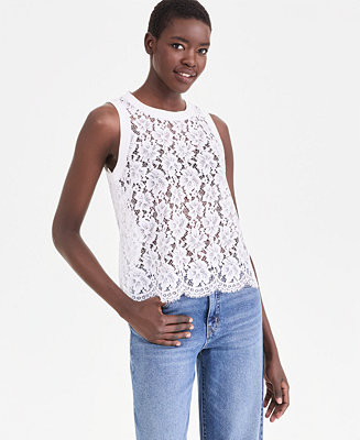 Women's Lace Sleeveless Top, Macy's Exclusive | Macy's