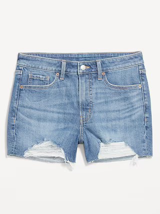 High-Waisted OG Jean Cut-Off Shorts -- 3-inch inseam | Old Navy (US)