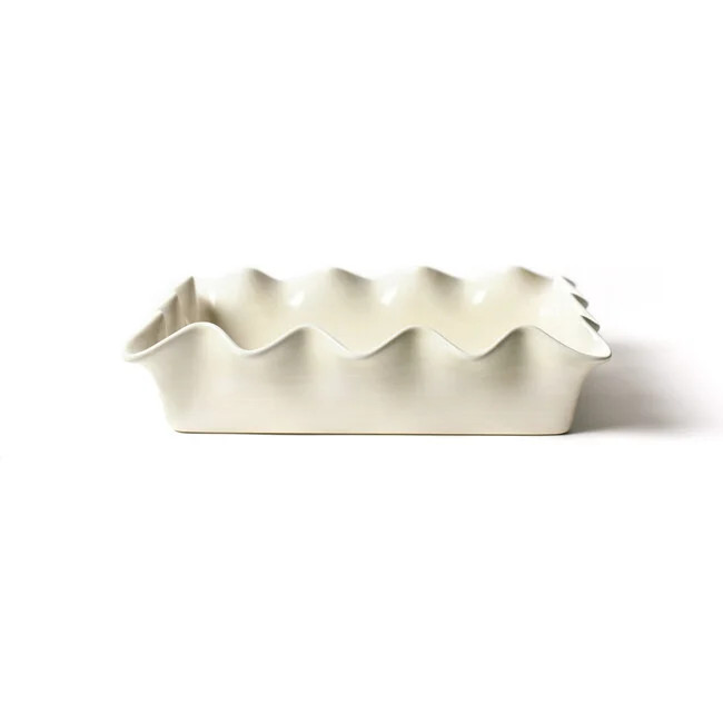 Coton Colors | Signature (White Ruffle Casserole, One Size) | Maisonette | Maisonette
