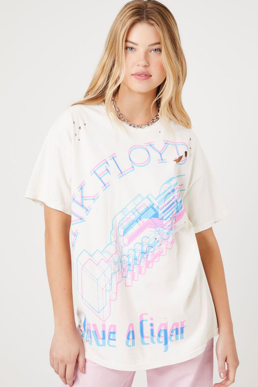 Distressed Pink Floyd Graphic Tee | Forever 21 (US)