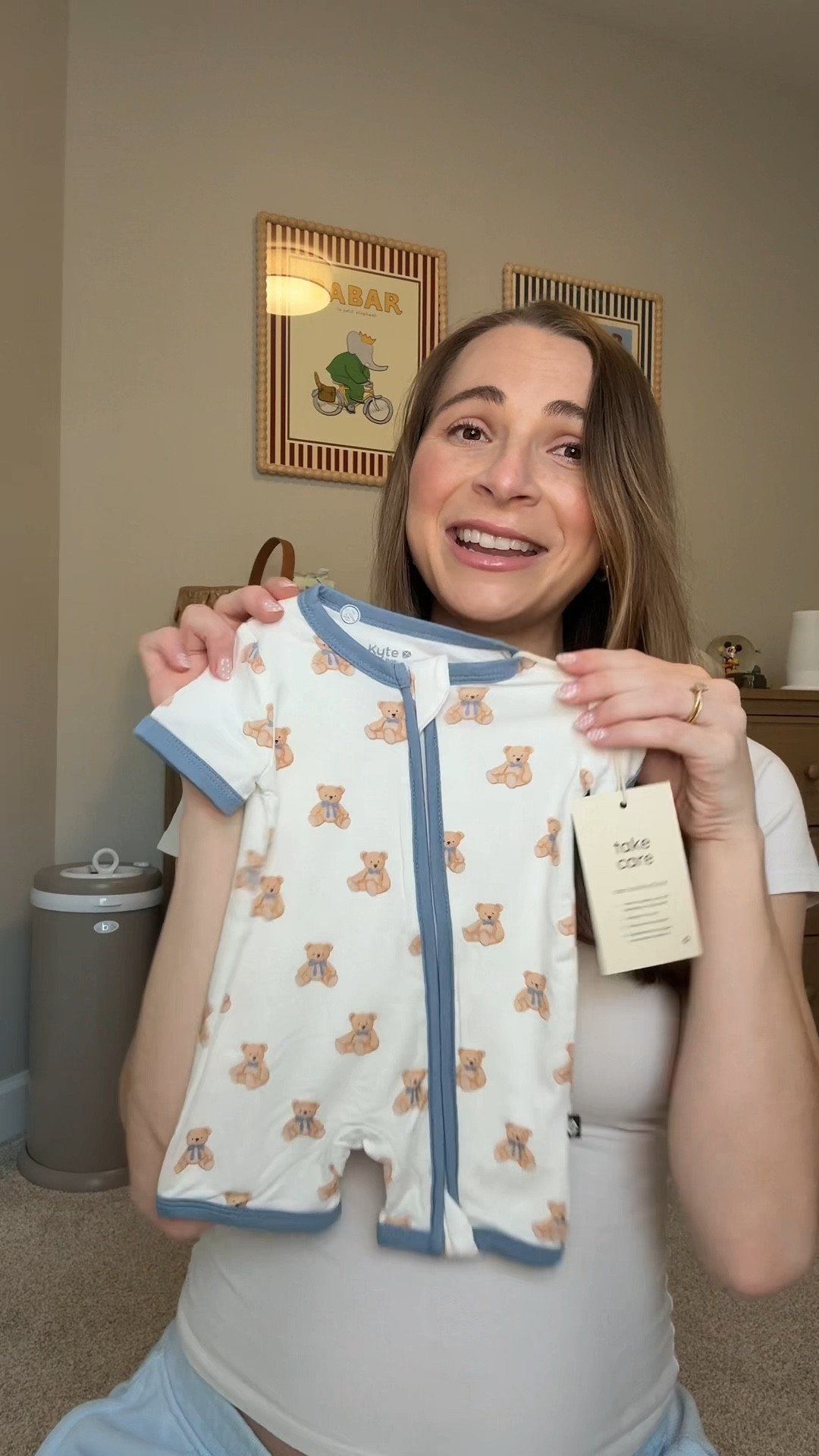 Kyte Baby teddy bear onesie, romper & pjs (for me). 

I purchased size medium in pjs. I will be keeping these for length, but feel like the run a little big!


#LTKBaby #LTKBump #LTKmomlife