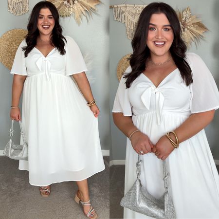 Curvy bridal white dress from Amazon 💍🤍💒 Size XXL. Engagement party, bridal shower, honeymoon dress. 

#LTKPlusSize #LTKWedding #LTKStyleTip