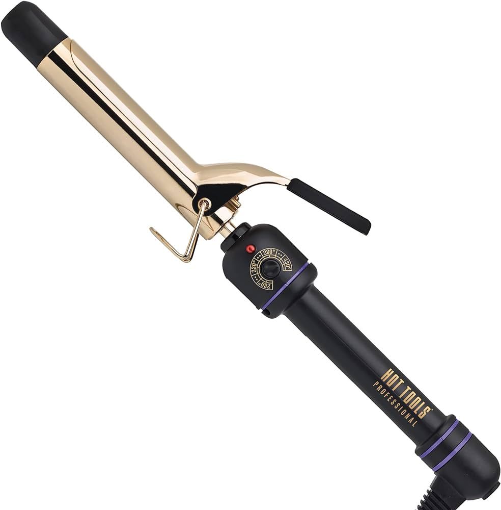Hot Tools Pro Artist 24K Gold Curling Iron | Long Lasting, Defined Curls (1 in) | Amazon (US)