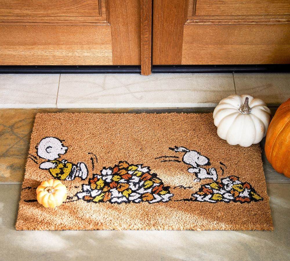 Peanuts&#8482; Fall Is Here Doormat | Pottery Barn (US)