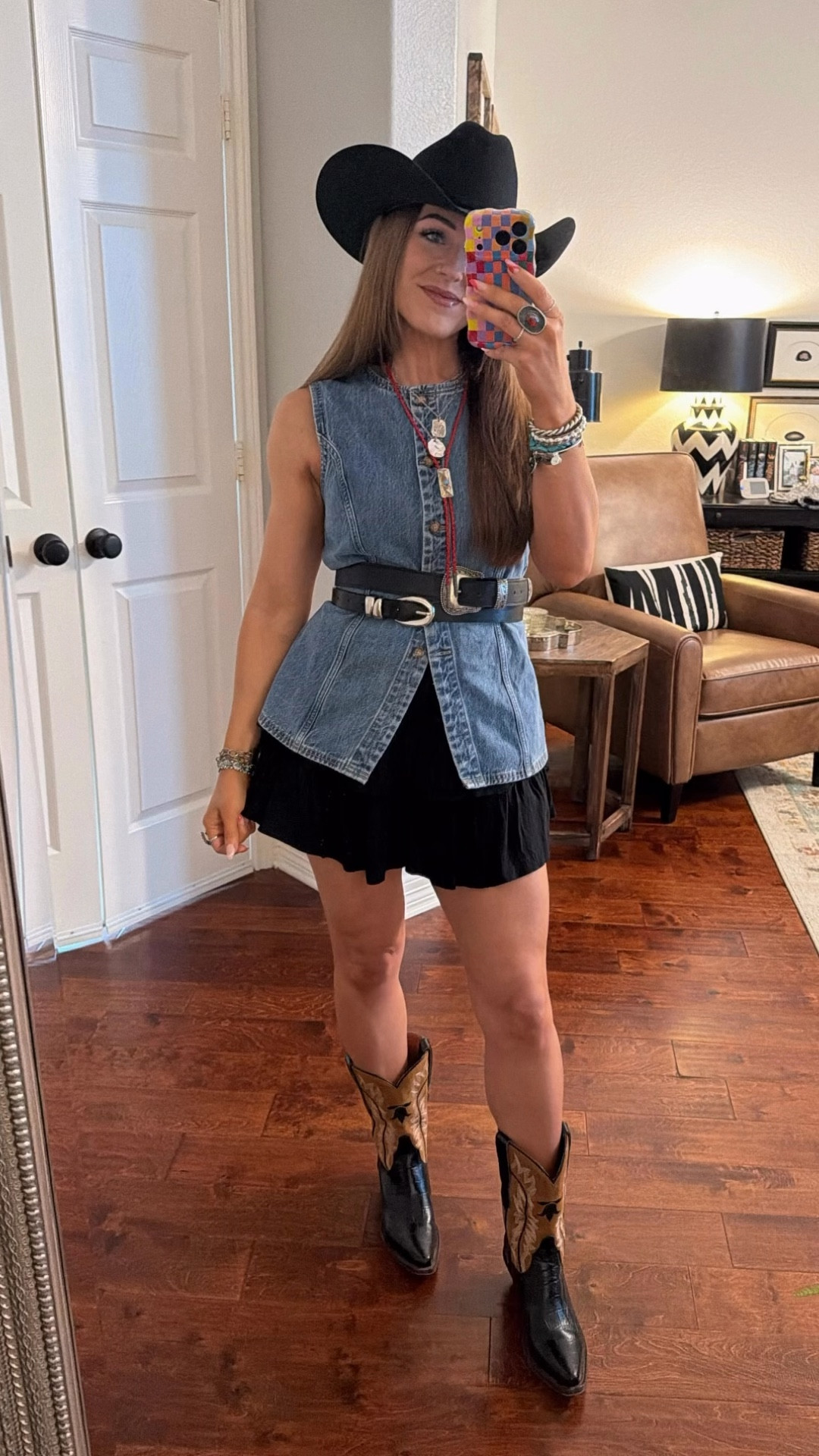 Houston rodeo outfit inspo western wear rodeo inspo spring fashion Abercrombie vest Amazon skirt buck & brana cowboy boots country concert festival look

Buckle earrings are from Hillbetty

#LTKFestival #LTKOver40 #LTKSeasonal